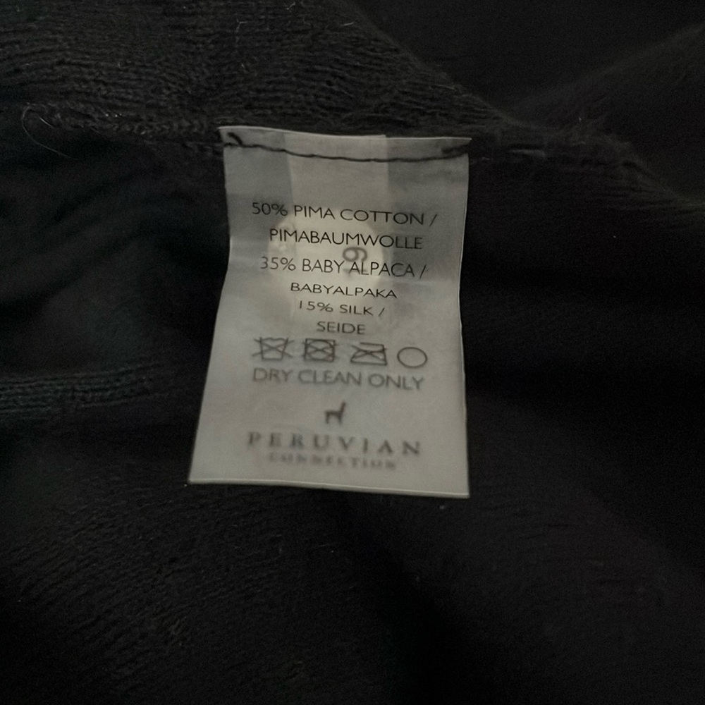 NWOT Peruvian Connection Pima cotton alpaca silk v-neck maxi dress - Picture 6 of 9